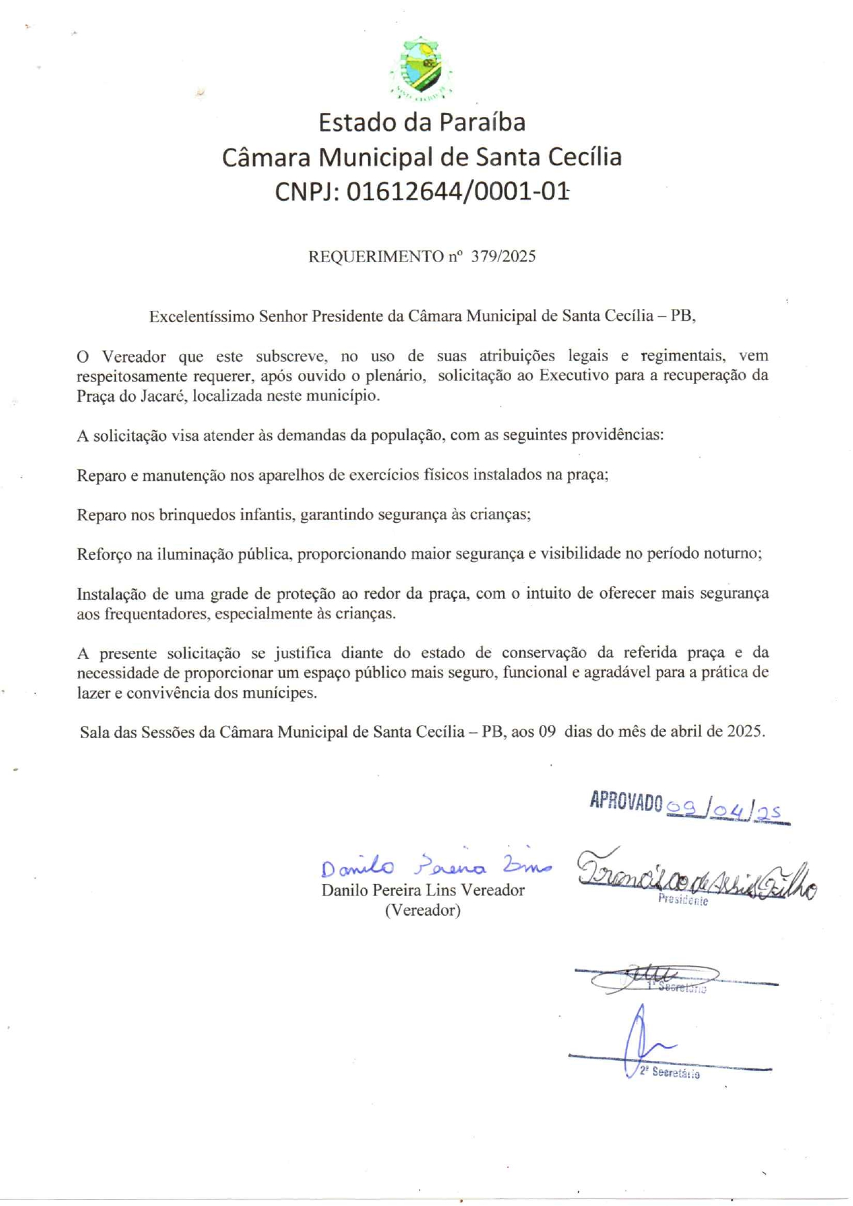 Requerimento nº 379/2025